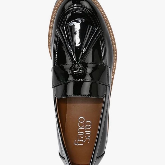 Franco Sarto Black Patent Leather Tassel Loafers - Picture 5 of 5